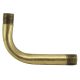 2-1/2" X 1-5/8" Solid Brass Bent Arm - Unfinished