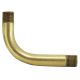 2-1/4" X 1-1/2" Solid Brass Bent Arm - Unfinished