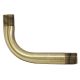 2-1/4" X 1-1/2" Solid Brass Bent Arm - Antique Brass