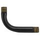 2-1/4" X 1-1/2" Solid Brass Bent Arm - Black