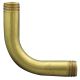 1-1/2" X 1-1/2" Solid Brass Bent Arm (1/4" Thread Ends) - Unfinished