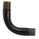 1-1/2" X 1-1/2" Solid Brass Bent Arm - Black