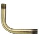 2" X 2-1/2" Solid Brass Bent Arm - Antique Brass