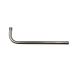 2" X 7-1/4" Solid Brass Bent Arm - 3/8" OD - Threaded 1/8 IPS Male Both Ends - Polished Nickel