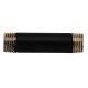 1-1/2" 1/8 IP Steel Pipe - 1/4" Threaded Ends - Black