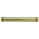 3" 1/8 IP Steel Pipe - 1/4" Threaded Ends - Satin Brass