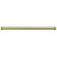6" 1/8 IP Steel Pipe - 1/4" Threaded Ends - Satin Brass
