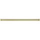 8" 1/8 IP Steel Pipe - 1/4" Threaded Ends - Satin Brass