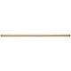 12" 1/8 IP Steel Pipe - 1/4" Threaded Ends - Satin Brass