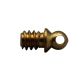 6/32 Solid Brass Cross Drilled Screw - Unfinished - For Hanging Crystals