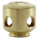 2-Piece Small Cluster Body - 4 Side Holes - Satin Brass