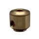 Small 2 Pc Solid Brass Cluster Body And Cap-Top Hole 1/8 IP - 2X Side Holes 1/8 IP - Bottom Hole 1/4 IP- Unfinished
