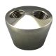 2 Hole Tapered Cluster Body, Brass - Polished Nickel