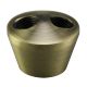 2 Hole Tapered Cluster Body, Brass - Antique Brass