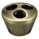3 Hole Tapered Cluster Body, Brass - Antique Brass