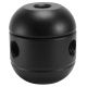 2-Piece Round Cluster Body - 3 Side Holes - Black
