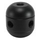 2-Piece Round Cluster Body - 4 Side Holes - Black