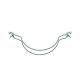 4" 1 Bulb - Shade Adapter - Zinc Plated