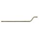 Figurine Arm - Steel - 16" X 2" Offset - Brass Plated- 1/8 IP Pipe