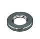 3/4" Solid Brass Round Locknut 1/8F - Nickel Plated