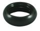9/16" Solid Brass Beaded Locknut 1/8 IPS - Black