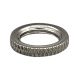 9/16" Solid Brass Knurled Locknut 1/8F - Nickel Plated