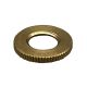 Brass 1/8 IPS - Knurled- Heavy Lock Nut - Burnished & Laquered