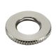 Brass 1/8 IPS - Knurled- Heavy Lock Nut - Nickel Plated