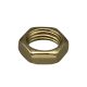 11/16" X 1/4" Heavy Steel Locknut 1/4F - Brass Plated