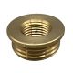 1/8F X 3/8M Solid Brass Shoulder Reducer - Unfinished