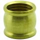 9/16" Ht Brass Coupling, 5/8" Dia. 1/4F X 1/4F. Unfinished