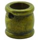 Brass Cluster Coupling 5/8" Ht 9/16 Dia - Tap 1/8 IP One End, Tap 1/4 IP Other End - Side Hole Tap 8/32