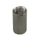 7/8" Solid Brass Coupling- 1/2 " Dia  - Tap 1/8F - Nickel Plated
