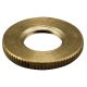 1" Brass 1/4 IPS - Knurled Lock Nut - Unfinished