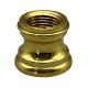 1/2" High Turned Brass Neck   Slip 1/8 IPS - Burnished and Lacquered