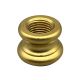 Turned Brass Neck - 5/8 Ht -15/16" Dia  Tapped 1/4 IP - Unfinished