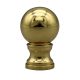 1-3/8" Ball Finial Solid Brass 7/8" Dia - Tap 1/4-27F - Brass Polished & Lacquered Finish