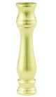 Brass Turned Spindle  - 2-5/8" Ht 9/16" Dia - Tap 1/8 IP, Unfinished
