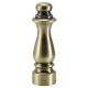 1-1/2" Solid Brass Finial - Antique Brass