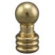 1-1/8" Solid Brass Finial - Burnished & Lacquered