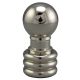 1-1/8" Solid Brass Finial - Polished Nickel