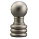 1-1/8" Solid Brass Finial - Satin Nickel