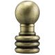 1-1/8" Solid Brass Finial - Antique Brass