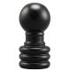 1-1/8" Solid Brass Finial - Black