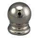 3/4" Solid Brass Finial 1/4-27F  - Polished Nickel