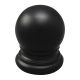 3/4" Solid Brass Finial 1/4-27F- Black