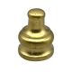 Small Pyramid Knob - Solid Brass - 1/8 IP F - Unfinished
