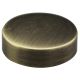 3/4" Medium Flat Brass Caps - Antique Brass