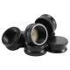 9/16" Brass Bracket Cap - Black