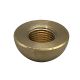 3/4" 1/8IP Turned Solid Brass Half Ball - Unfinished